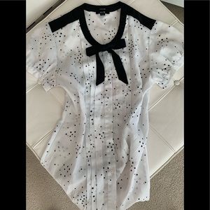 Jacob Fitted Pussybow Blouse XS